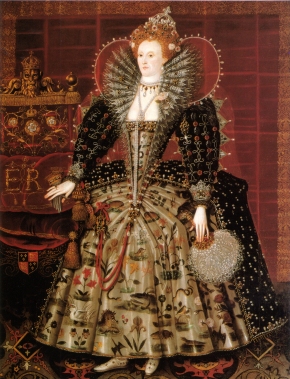 Engleski starinski kostimi Elizabeth_i_of_england_hardwick_1592