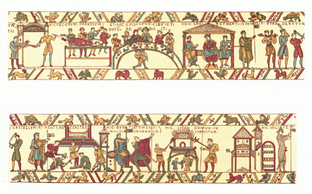 Istorija odevnih predmeta - Page 4 11th-bayeux-tapestry-11